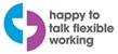 Happy to Talk Flexible Working logo